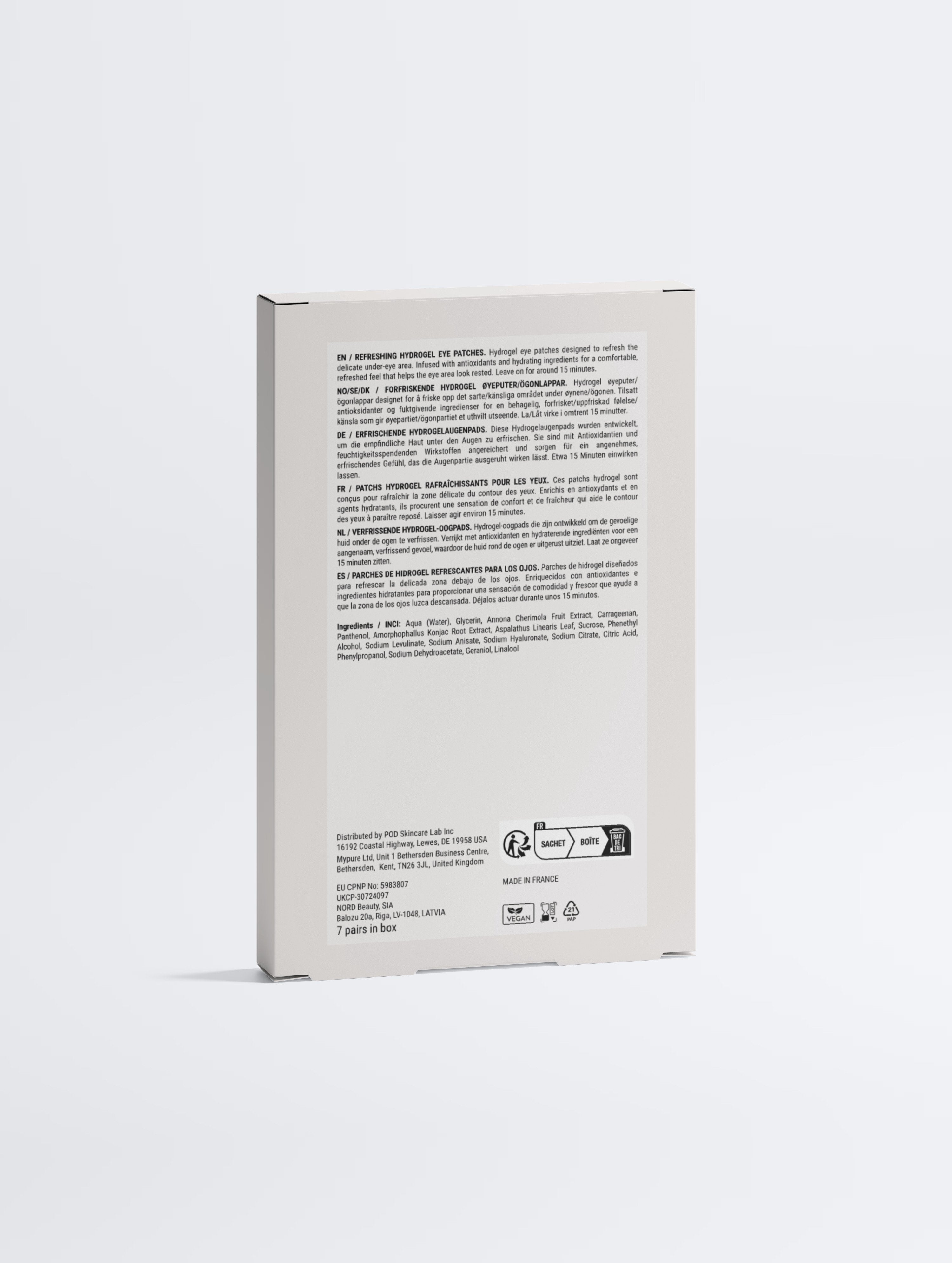 Anti-Fatigue Hydrogel Eye Patches